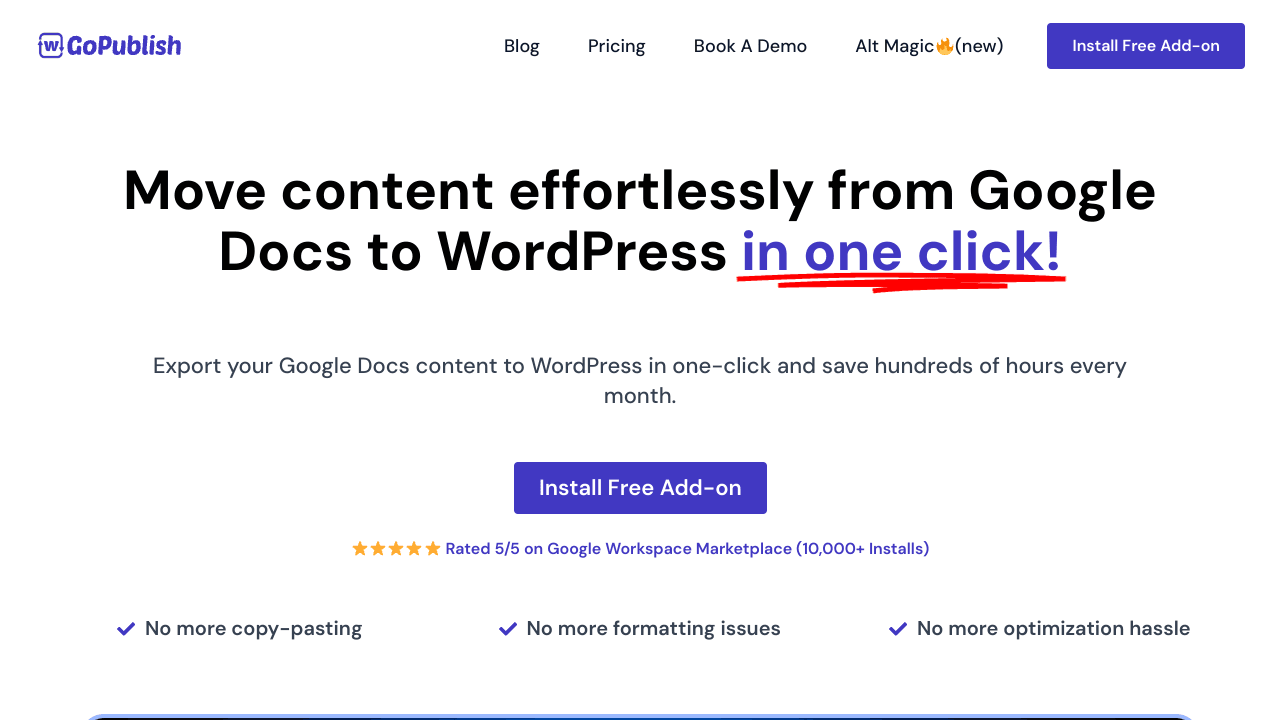 GoPublish: Sync Google Docs to WordPress