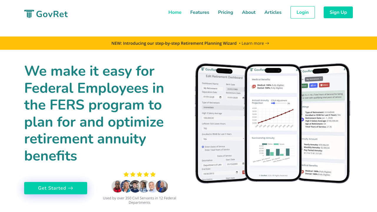 GovRet FERS Annuity Calculator