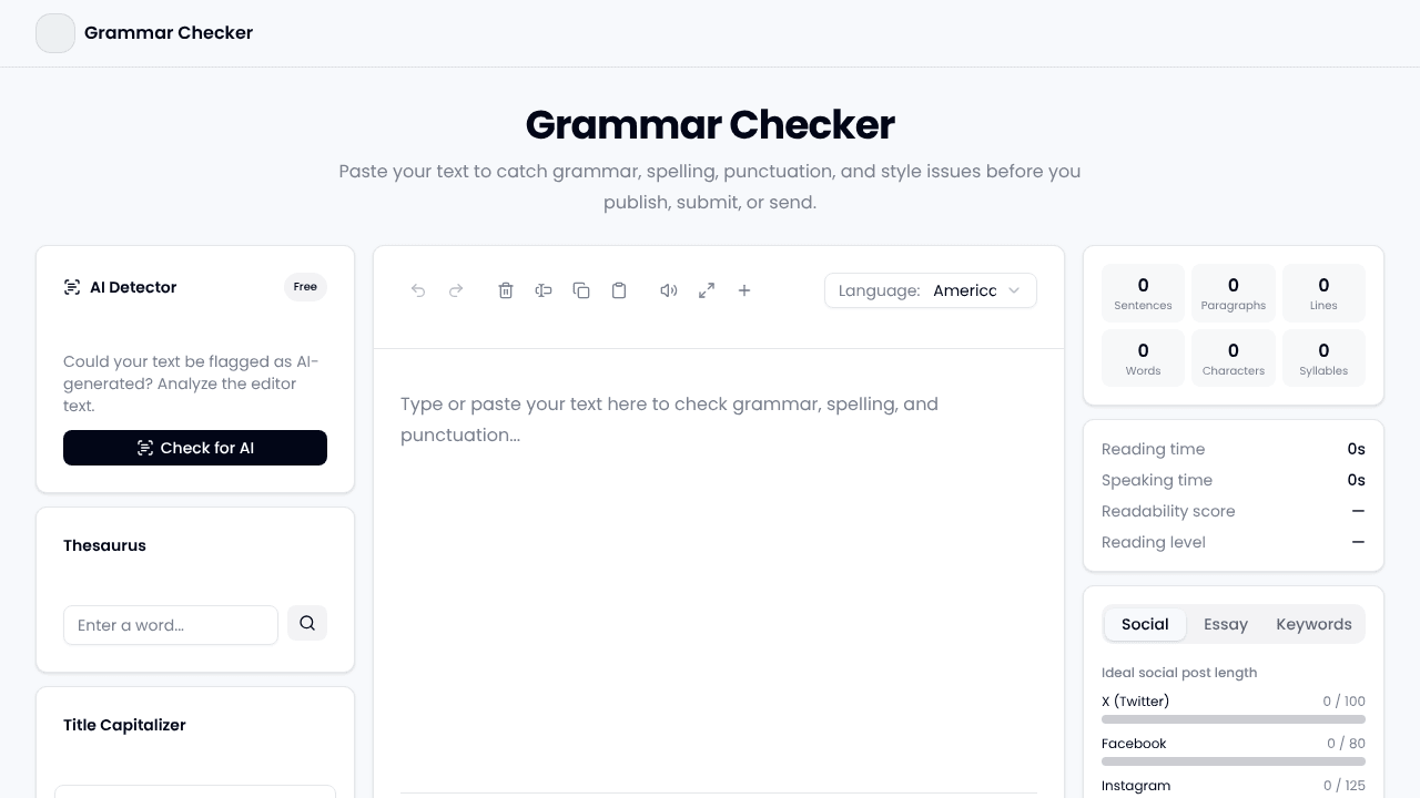 Grammar Checker