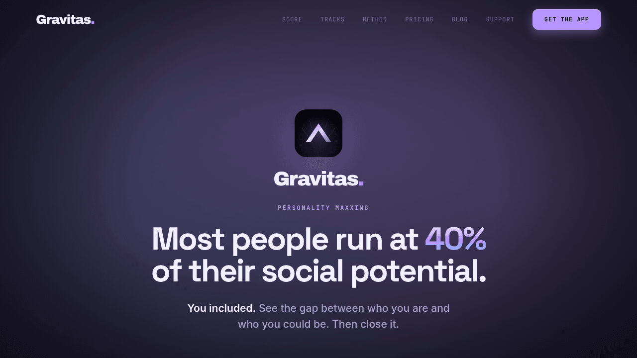 Gravitas: Charisma & Aura App