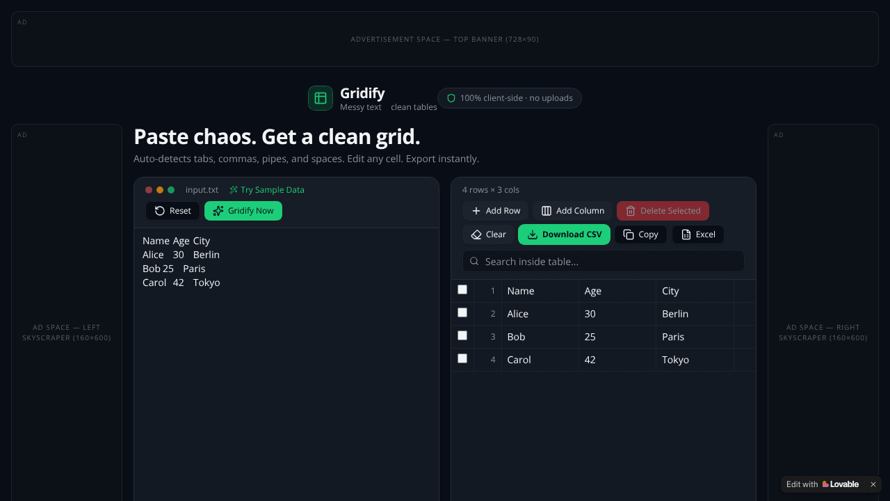 Gridify