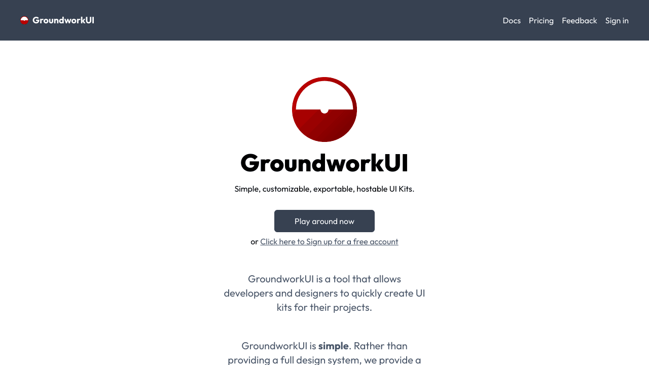 GroundworkUI