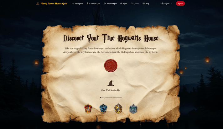 Harry Potter House Quiz
