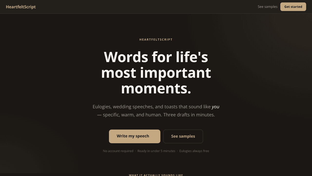 HeartfeltScript