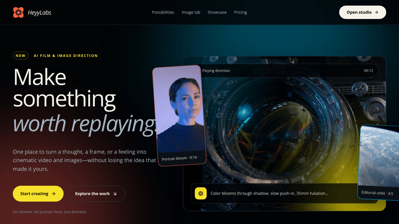 HeyyLabs — Create studio quality videos