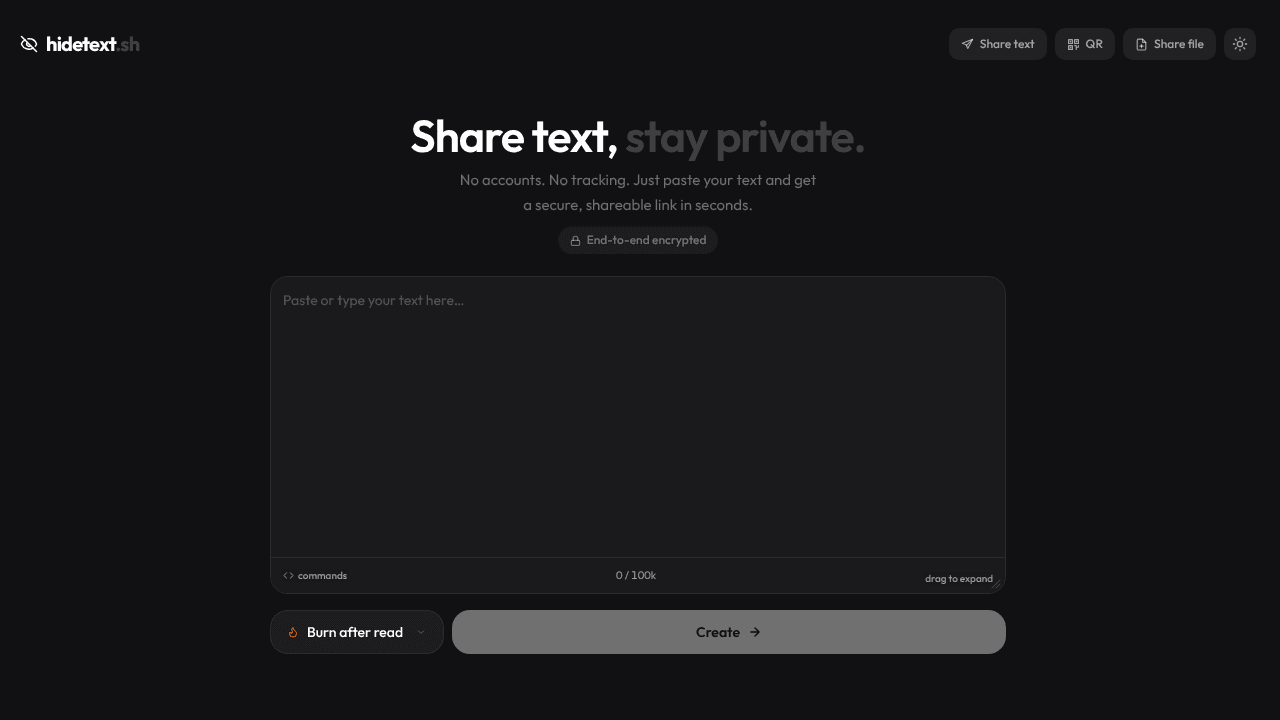 Hidetext.sh