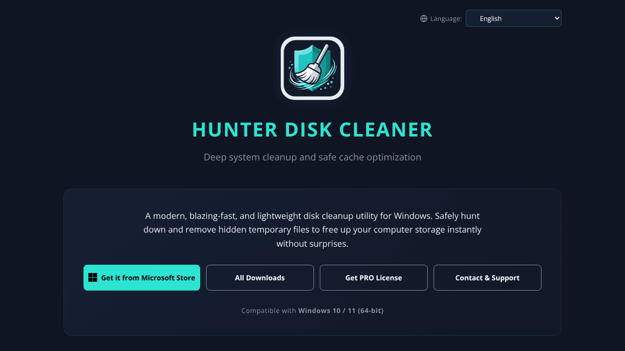 Hunter Disk Cleaner