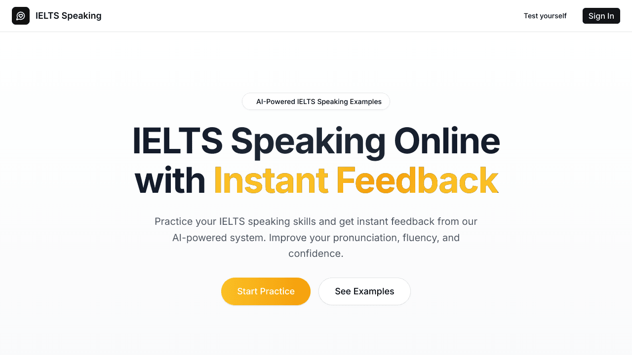 IELTS Speaking Online