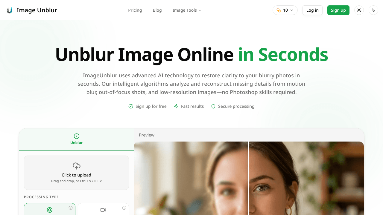 Image Unblur