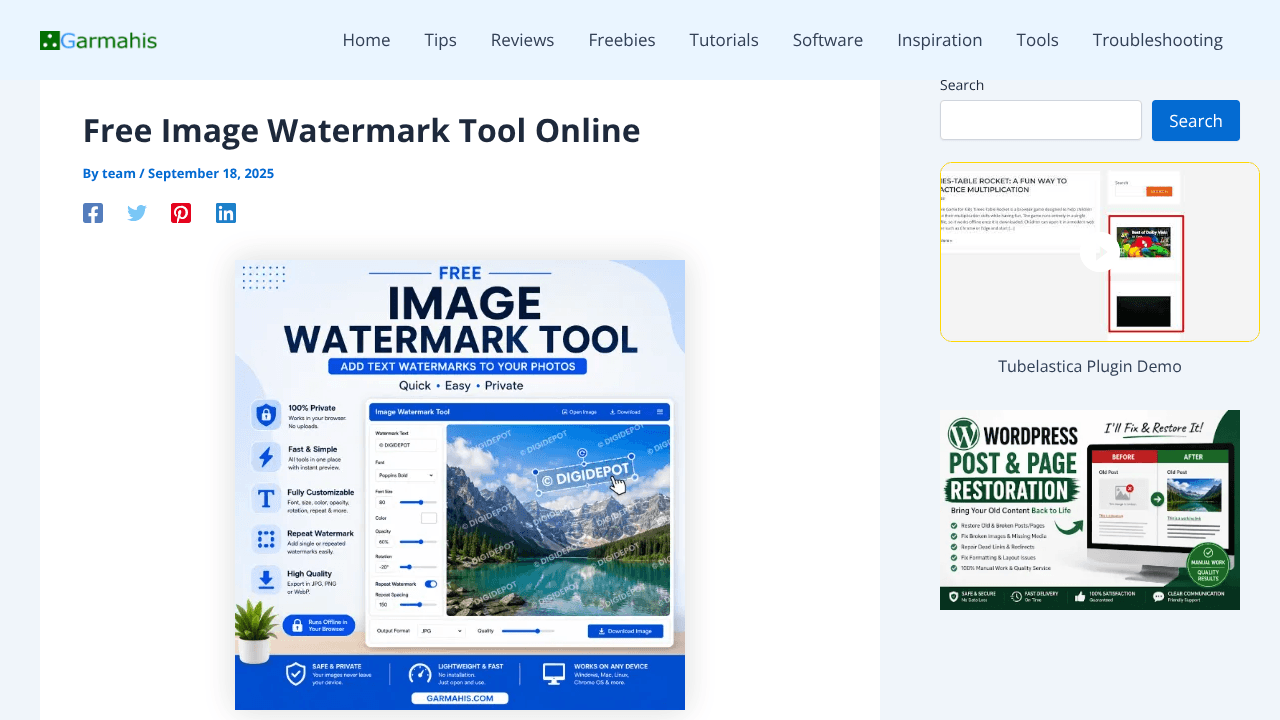 Image Watermark Tool