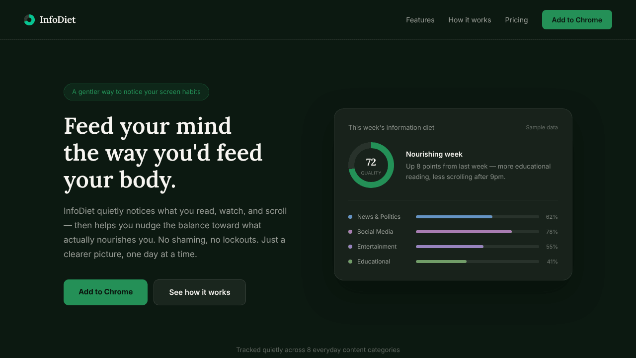 InfoDiet - Keeping your brain healthy