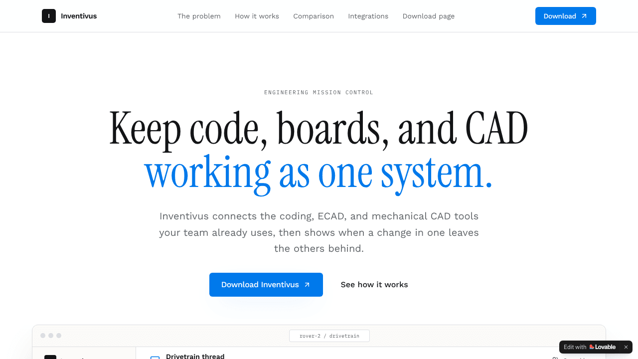 Inventivus: Cross-Team Mission Control 
