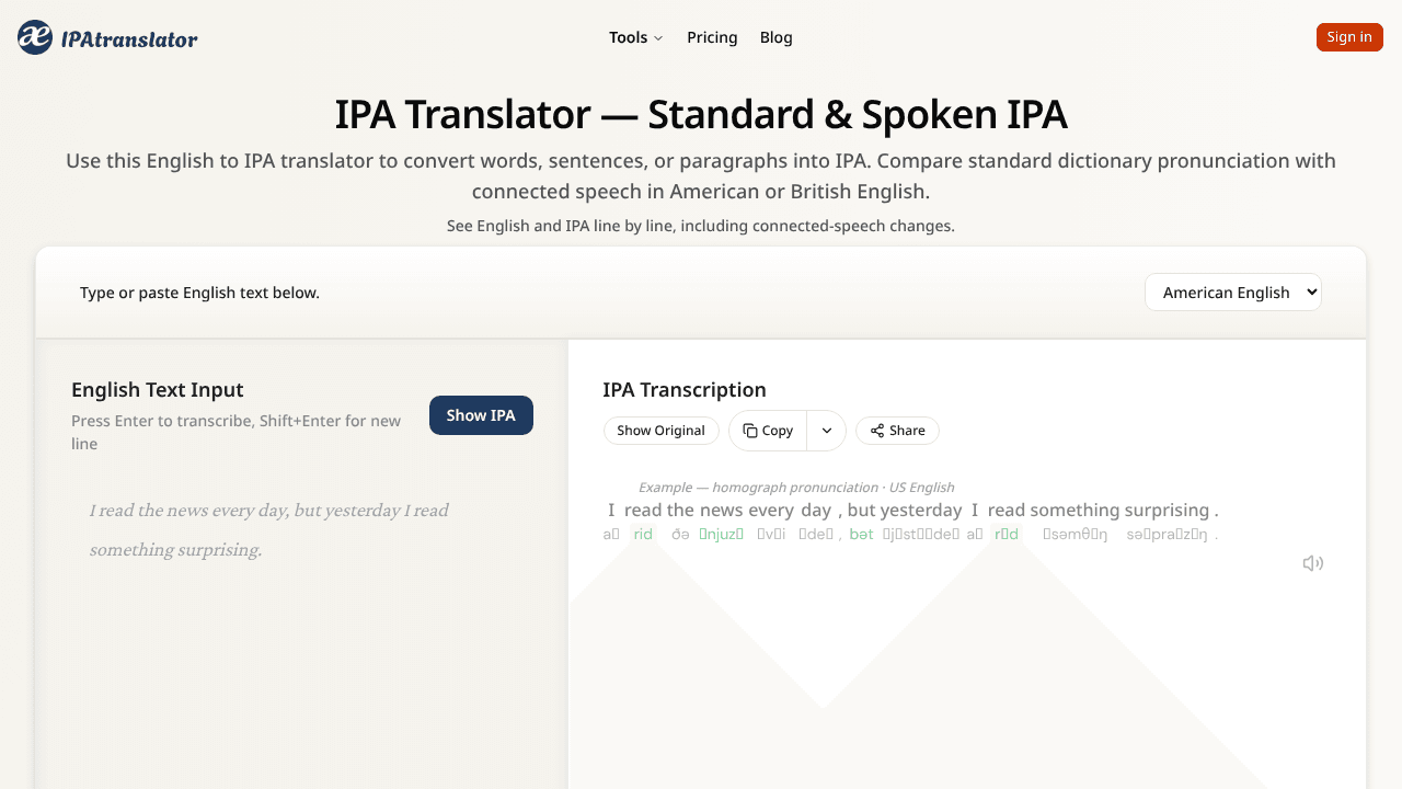 IPAtranslator