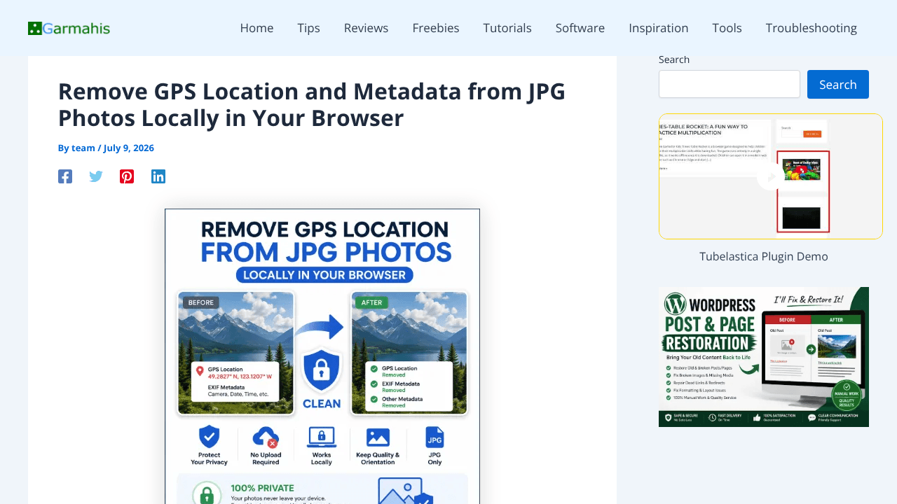 JPG Privacy Cleaner