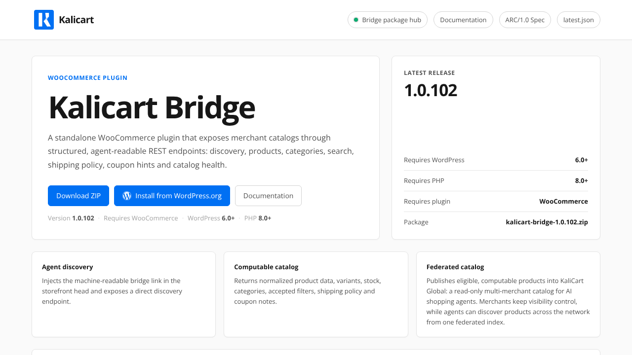 KaliCart Bridge
