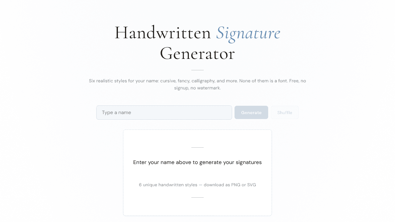 Launching cursivesignatureapp.com