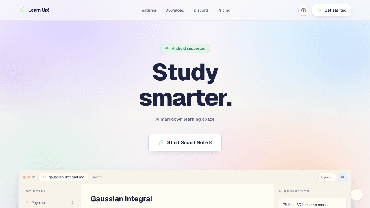 Learn Up! - Smart Note