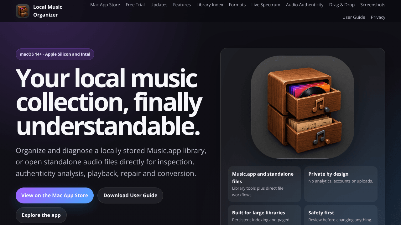 Local Music Organizer for Mac