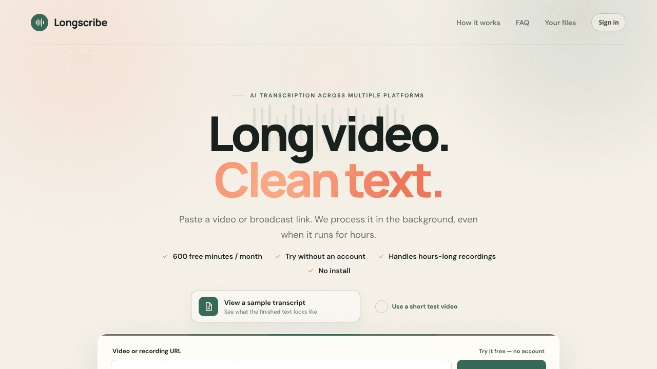 Longscribe