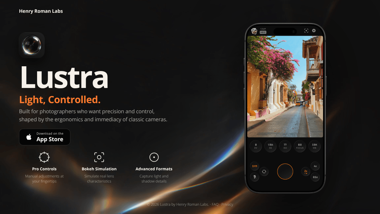 Lustra - Professional Camera App