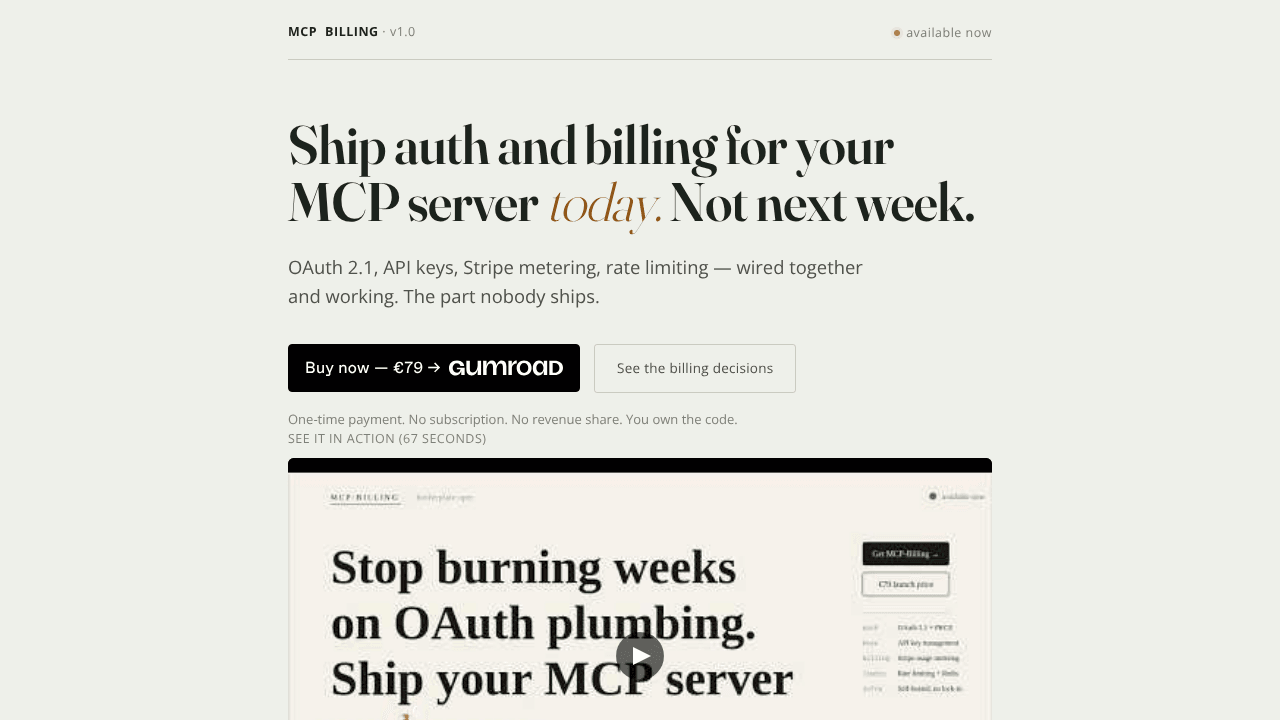 MCP-Billing