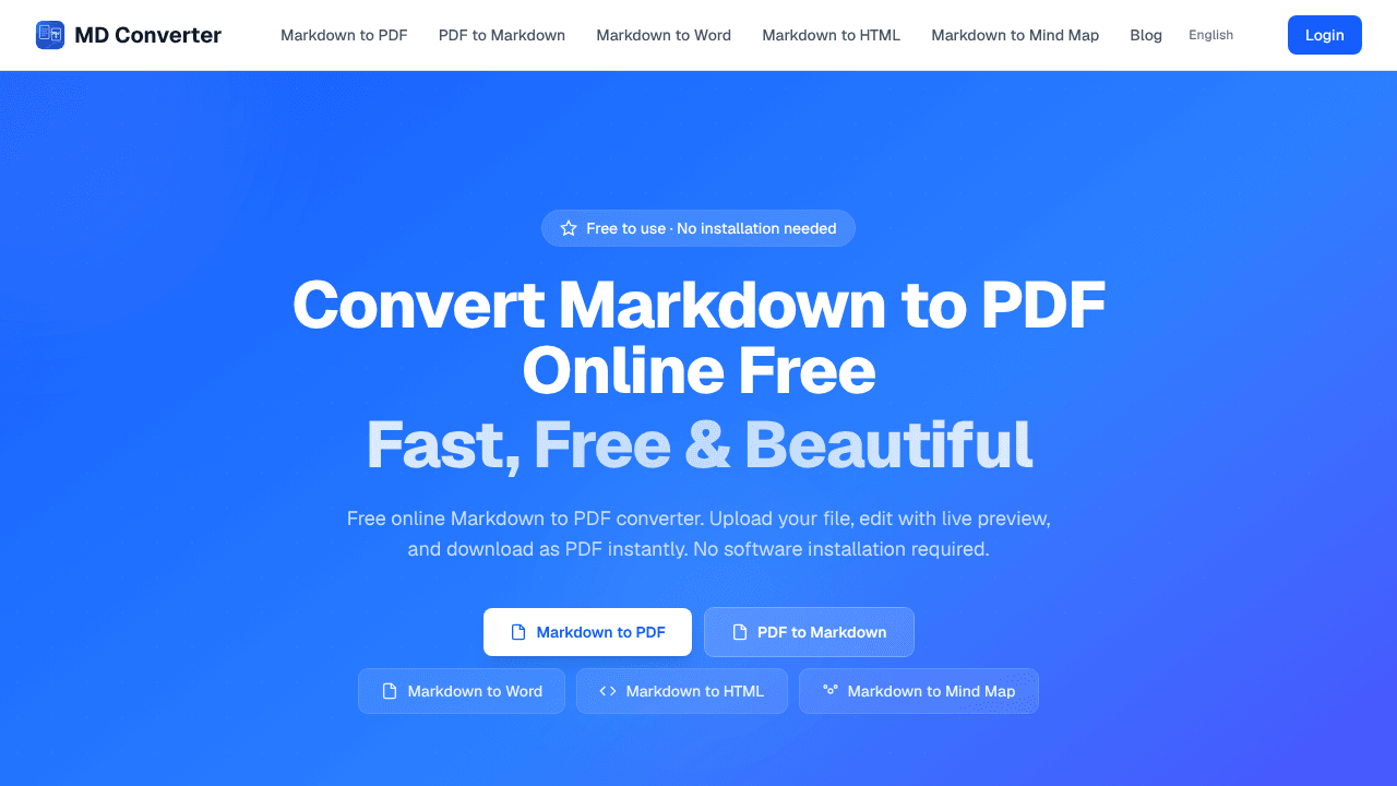 MDConvert Online
