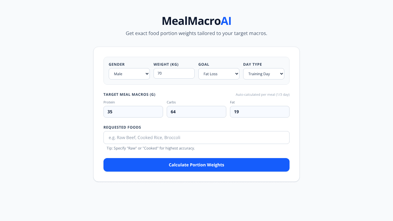 MealMacroAI