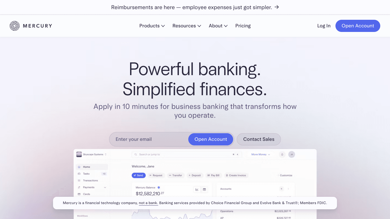 Mercury Expense Reimbursements