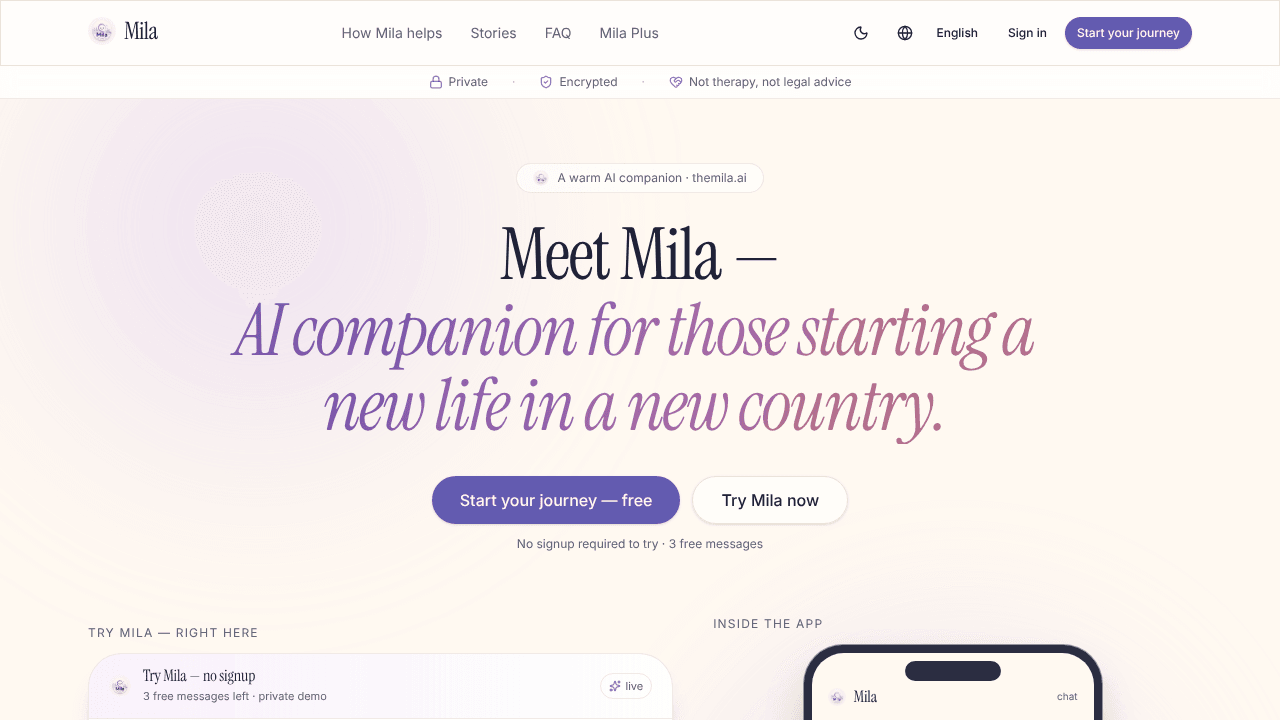 Mila AI Companion