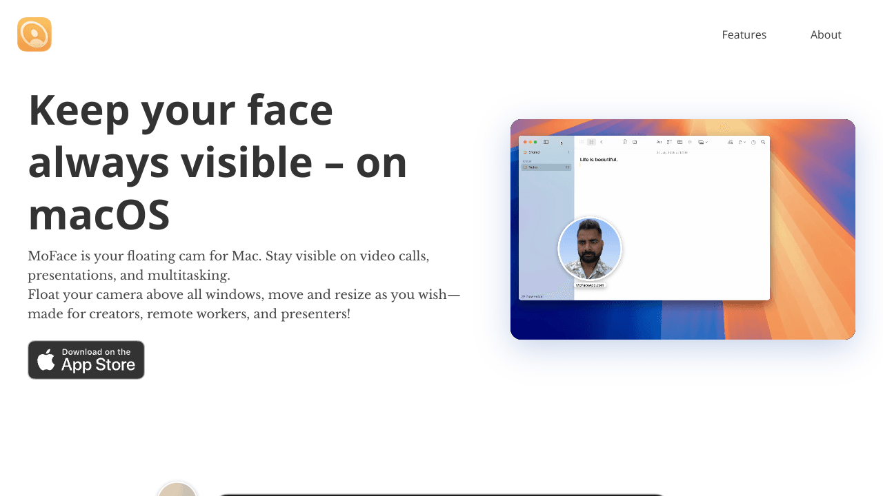 MoFace for MacOS