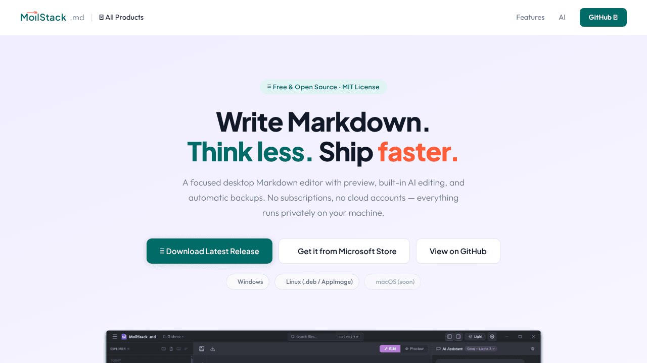 MoilStack .md (markdown)