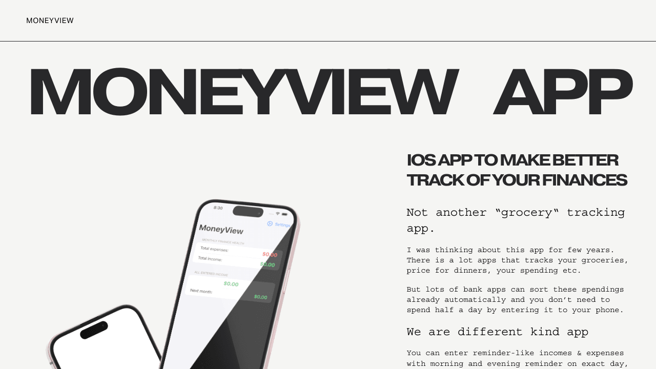 MoneyView iOS app