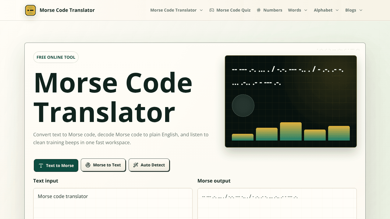Morse Code Translator
