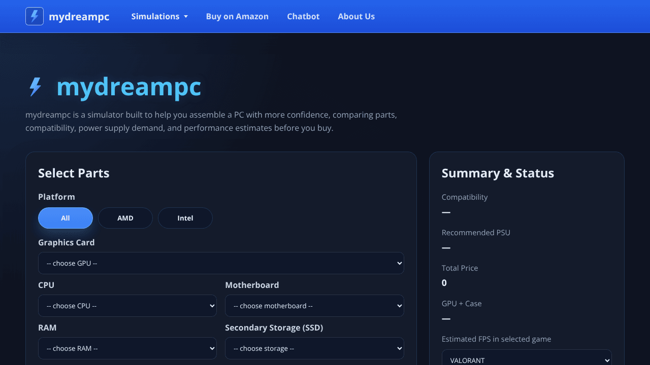 mydreampc - pc simulator 