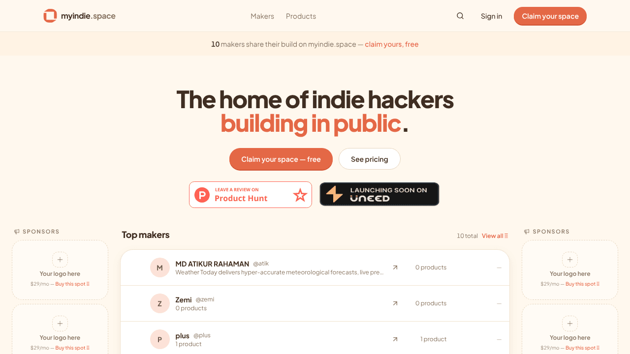 MyIndieSpace