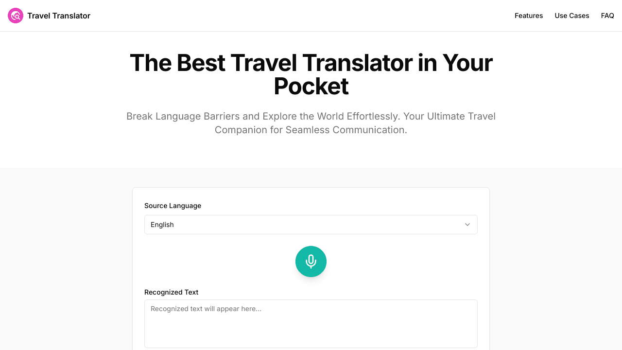  Travel Translator