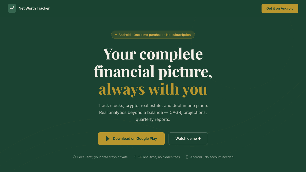 Net Worth Tracker