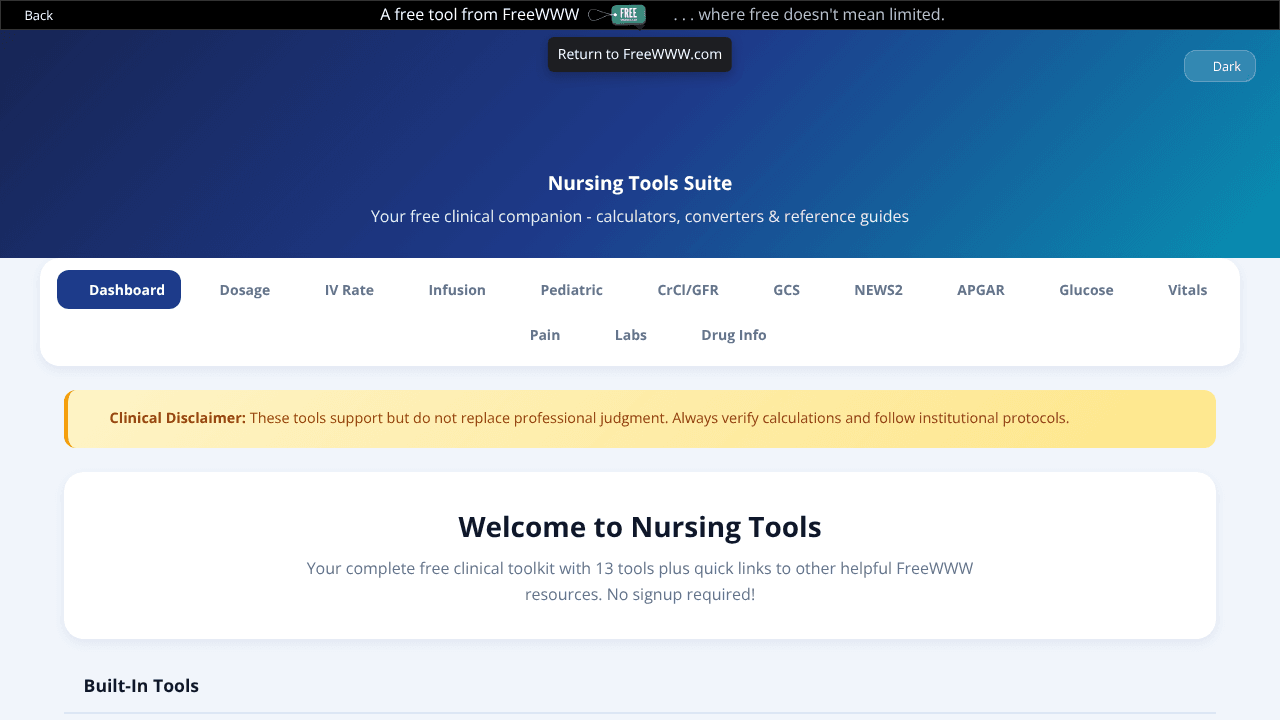 Nursing Tool Suite