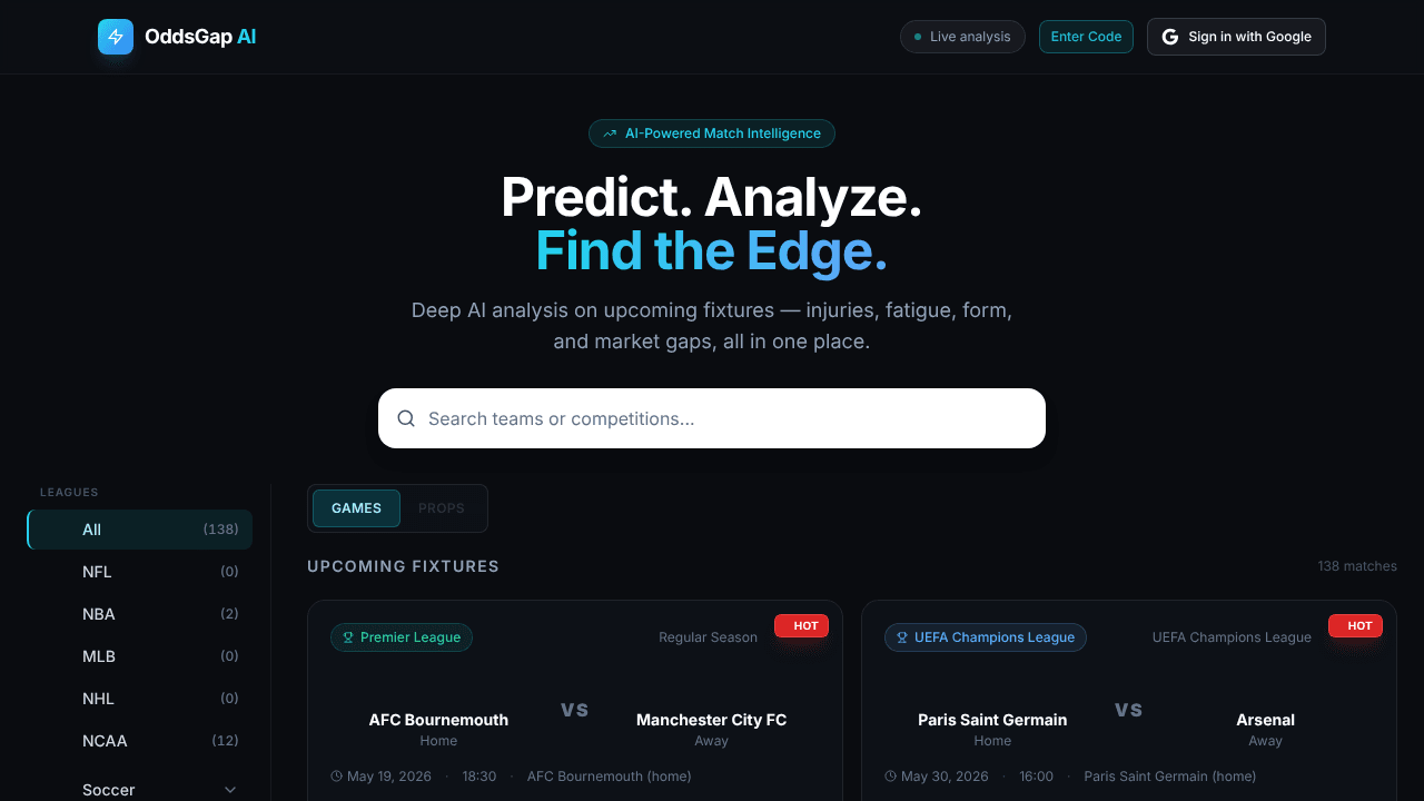  OddsGap AI