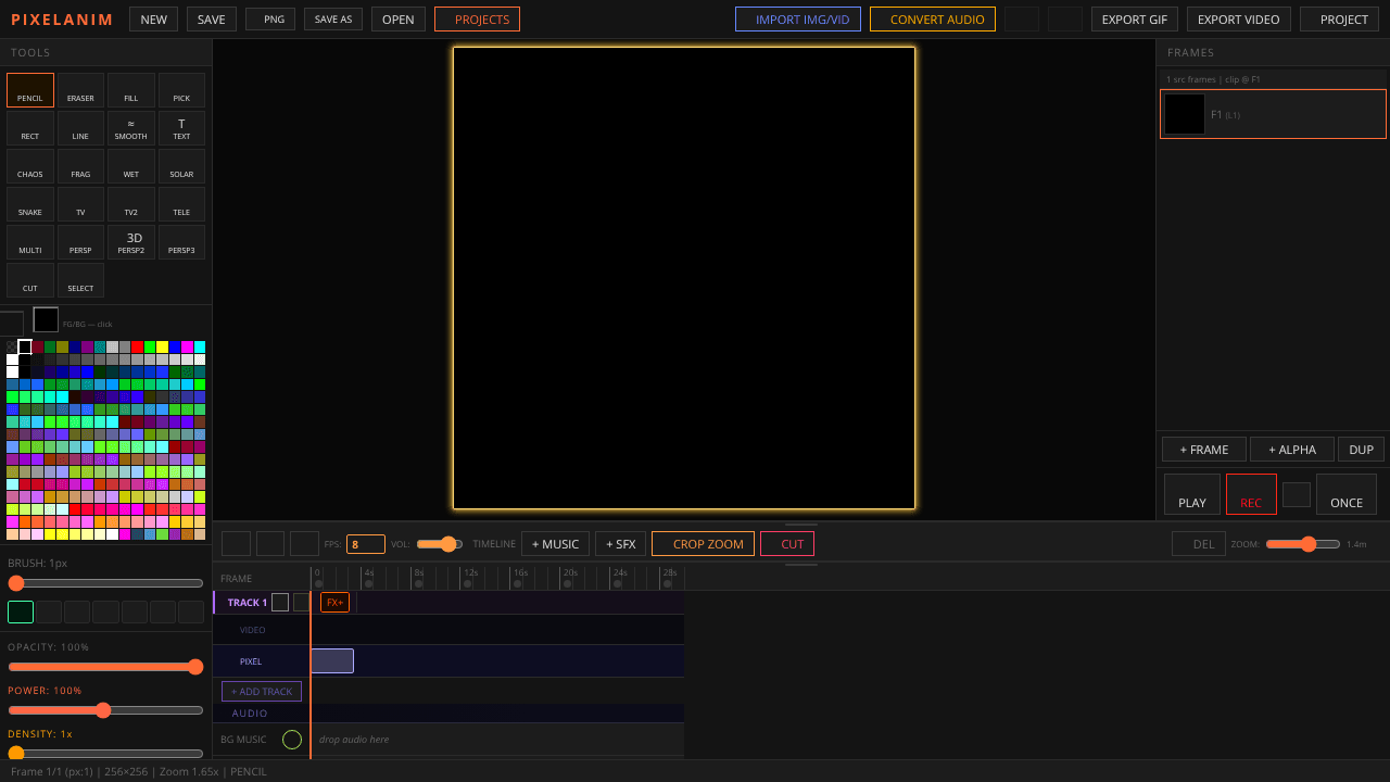 OldSchool Video and image edit. JS HTML5