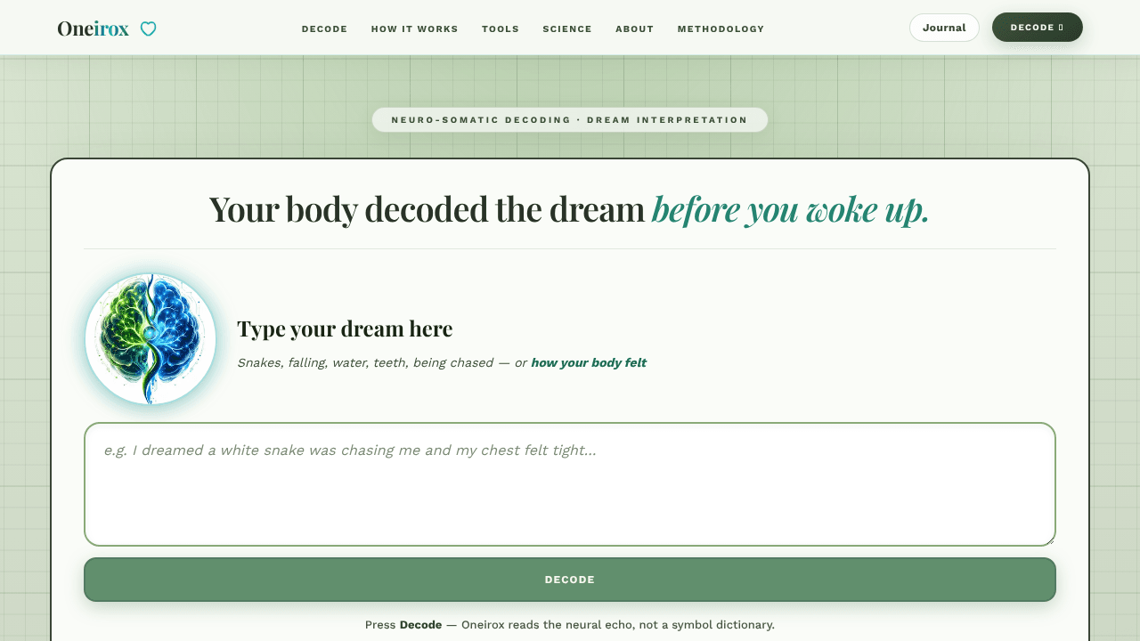 Oneirox Dream Decoder