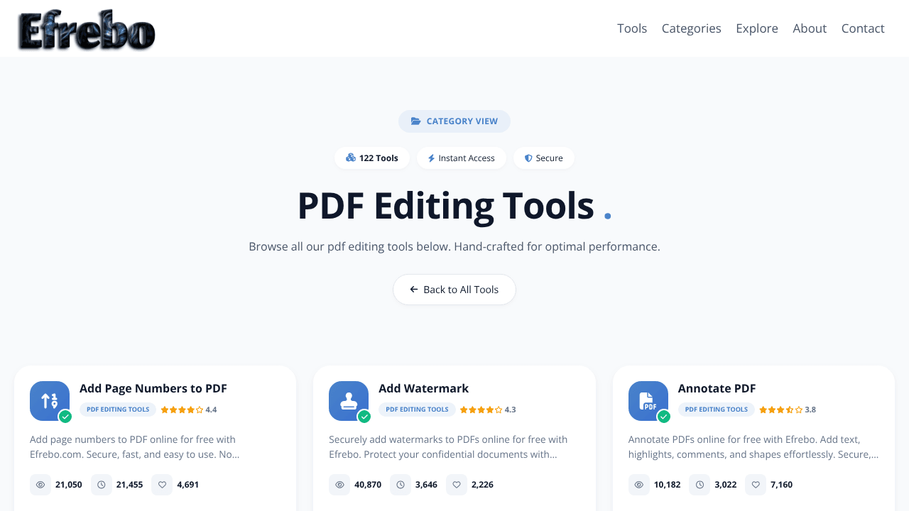 PDF Editing Tools
