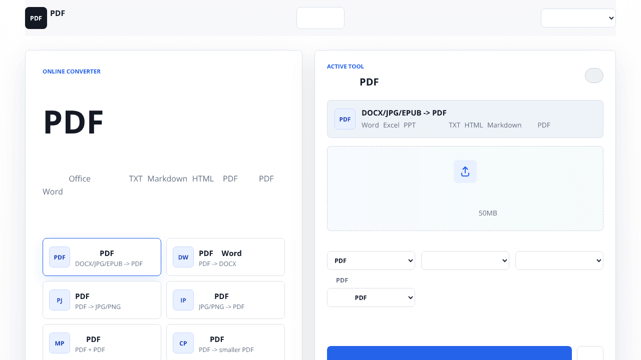PDF Multi-Format Converter