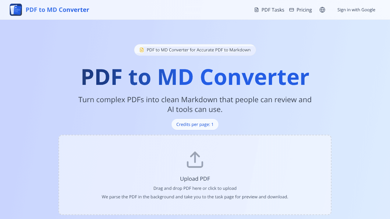 PDF to MD Converter