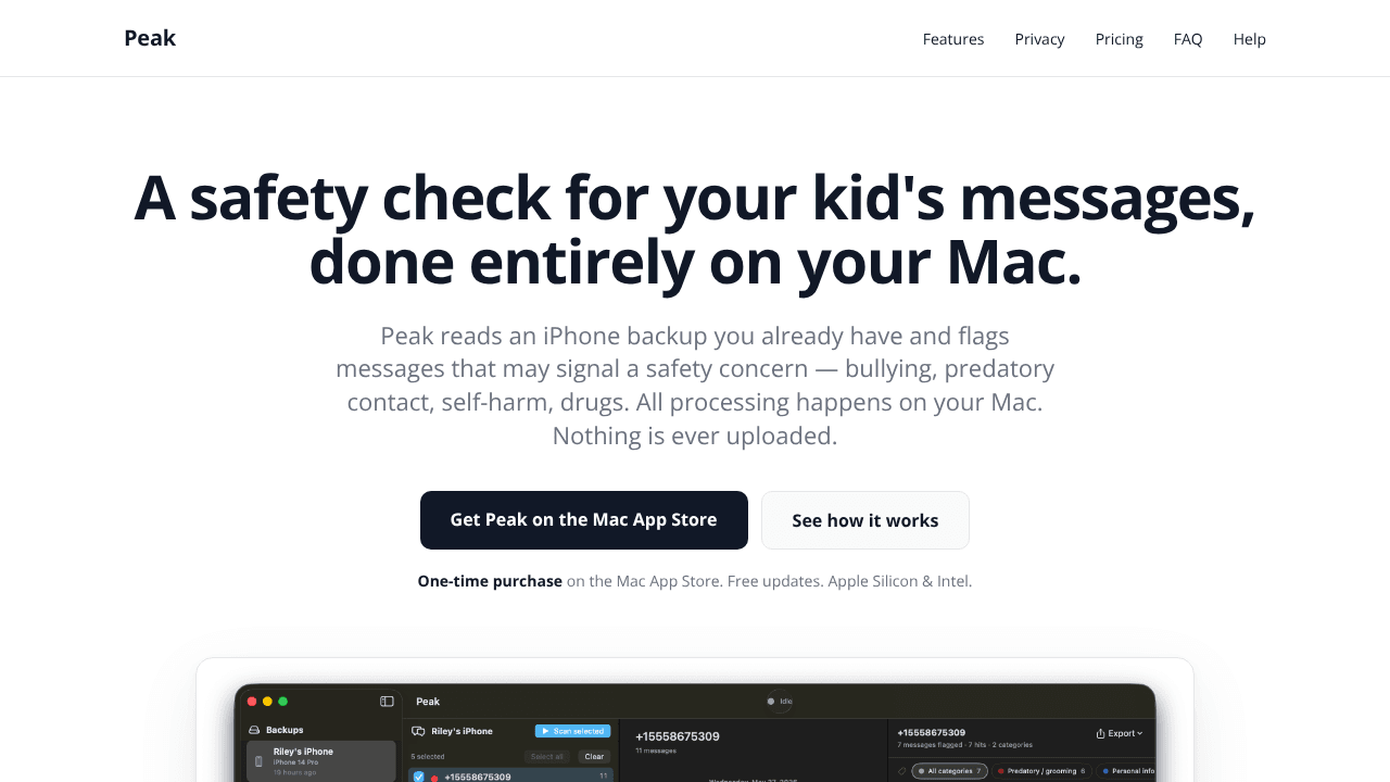 Peak: Message Safety