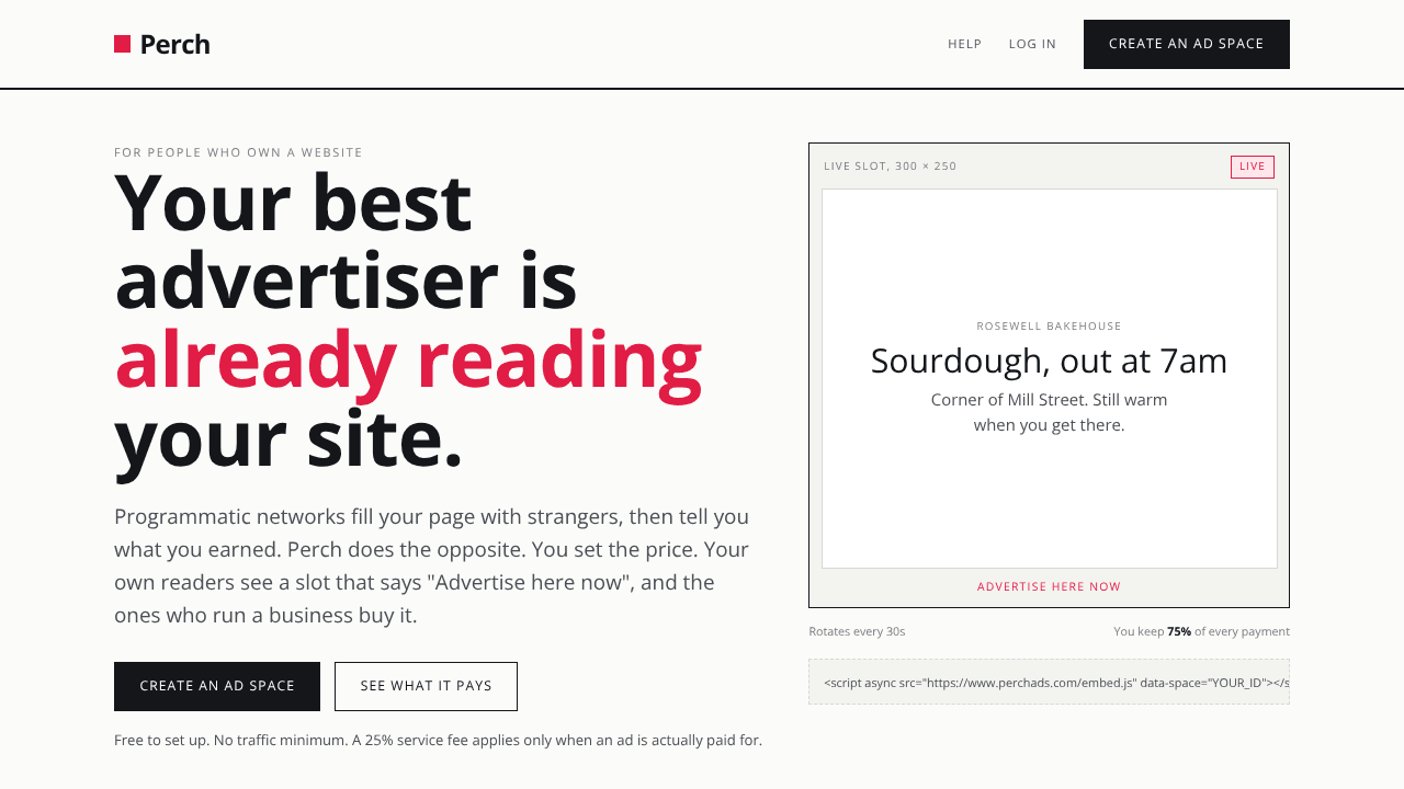 Perch Ads