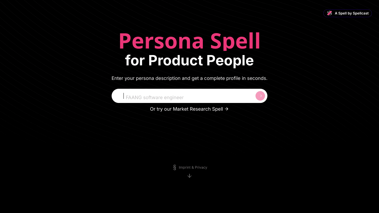 Persona Spell
