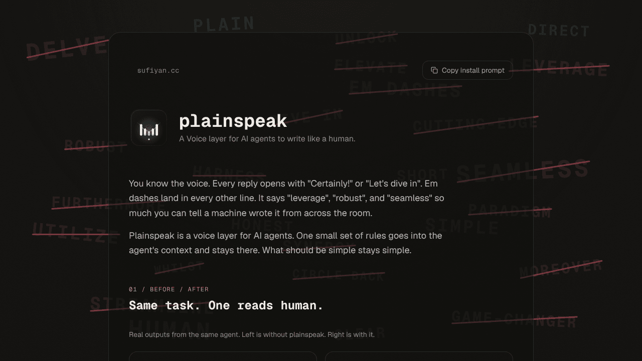 Plainspeak