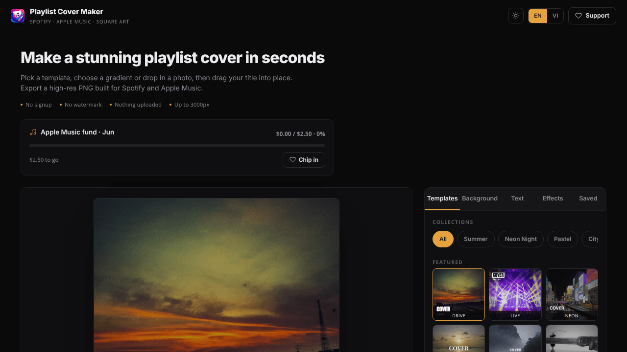 Playlist Cover Maker