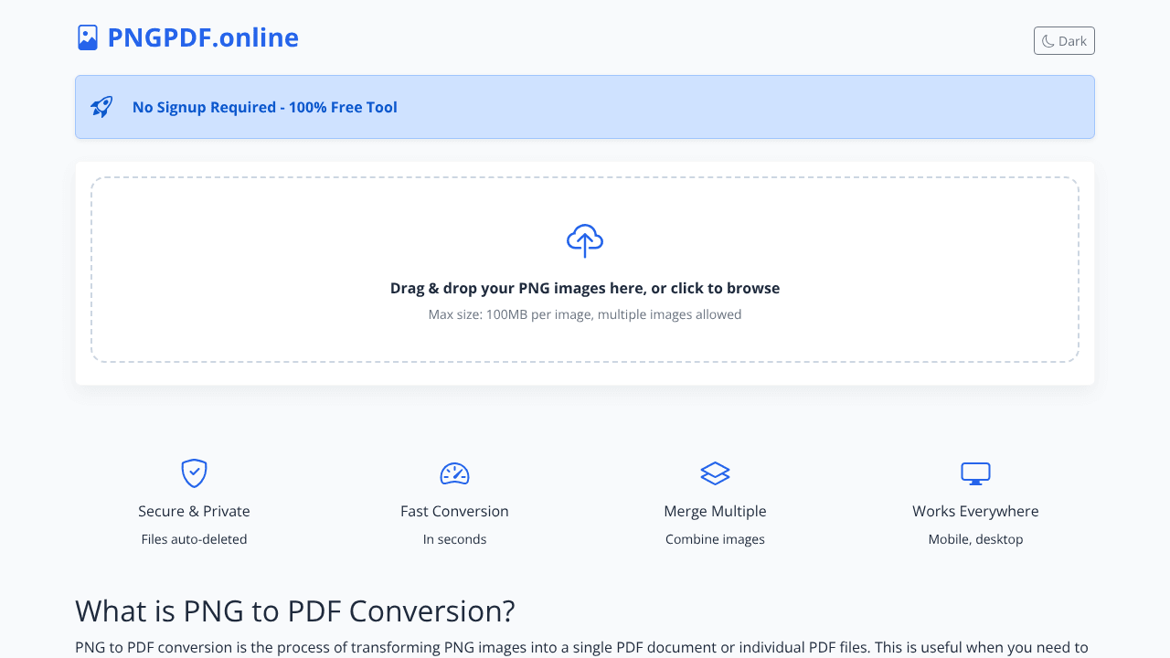 PNG to PDF Converter